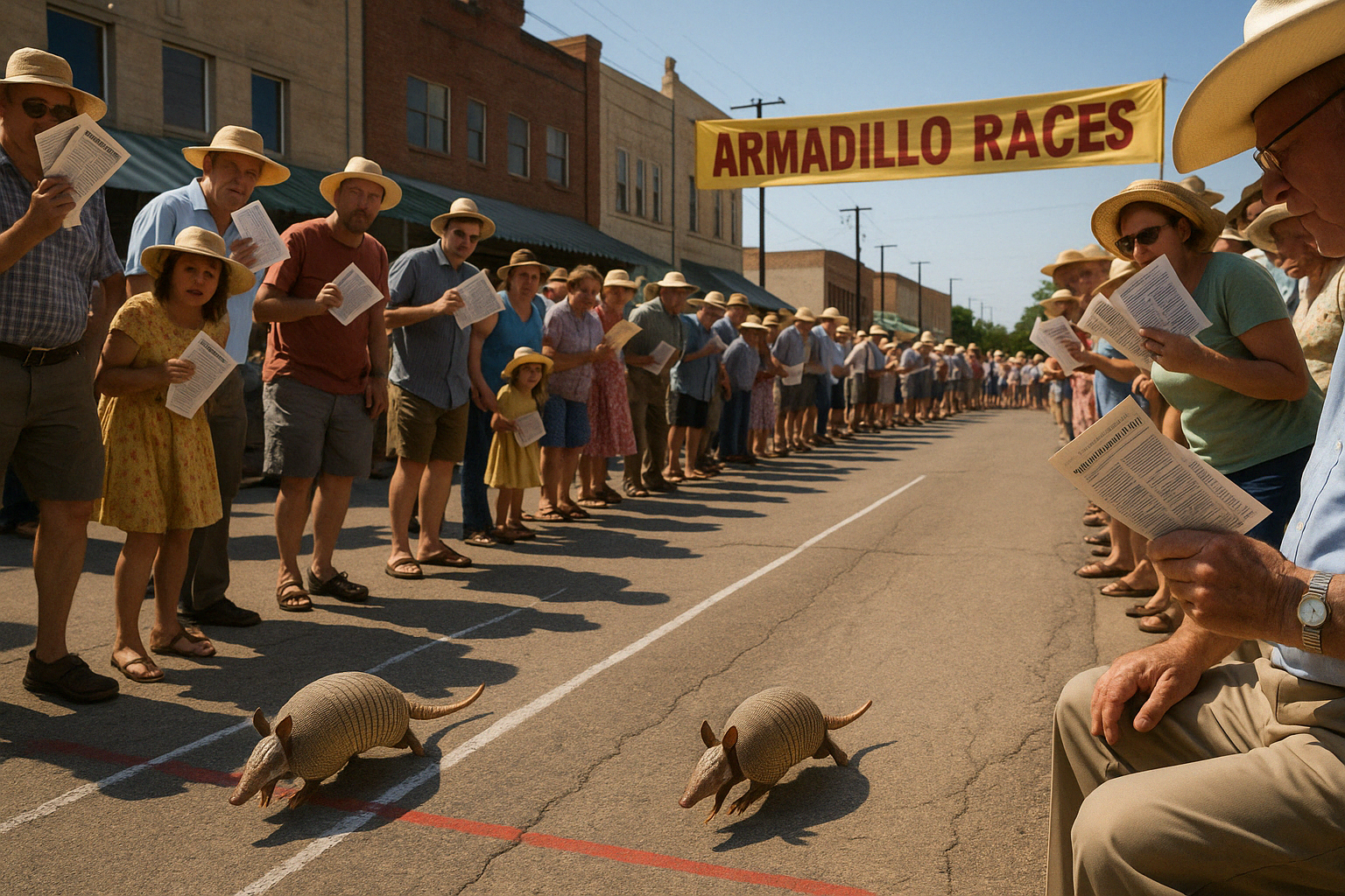 Armadillo race start